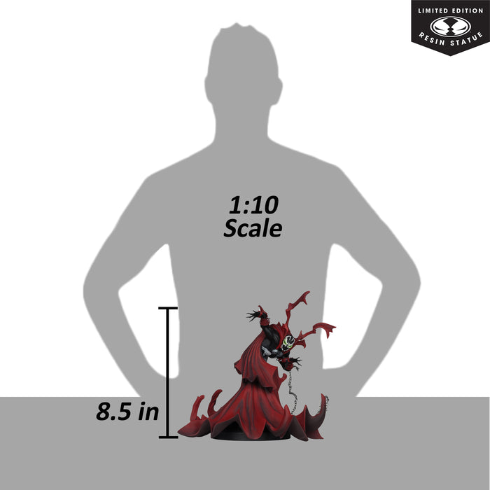 Mcfarlane: DC Black White & Red All Over - Spawn By The Art Of Greg Capullo Resina Escala 1/10
