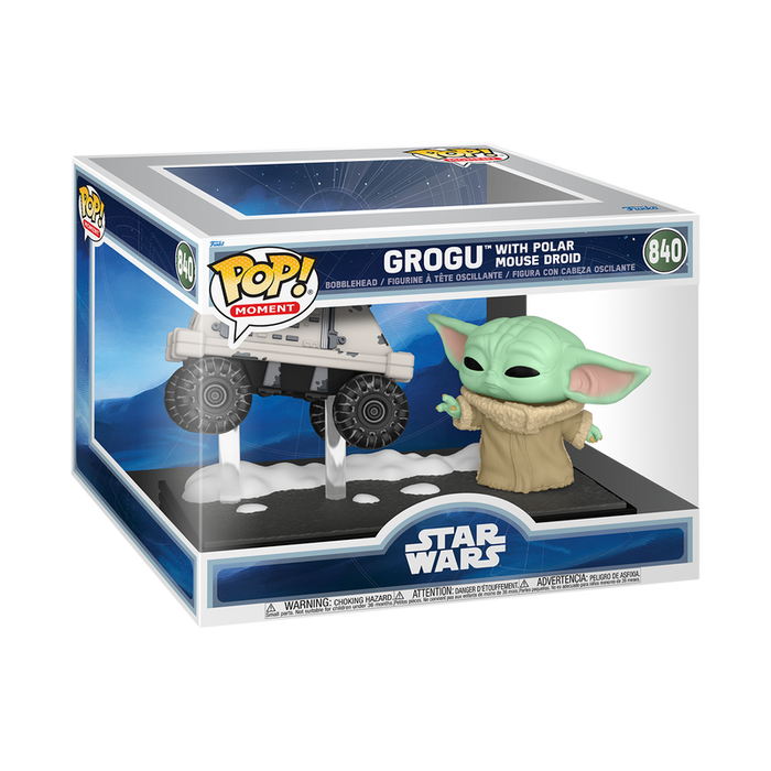 Funko Pop Moments: Star Wars The Mandalorian y Grogu - Grogu con Droide Raton Polar