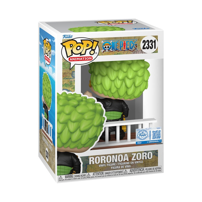 Funko Pop Animation: One Piece - Zoro en Barco con marca X Exclusivo