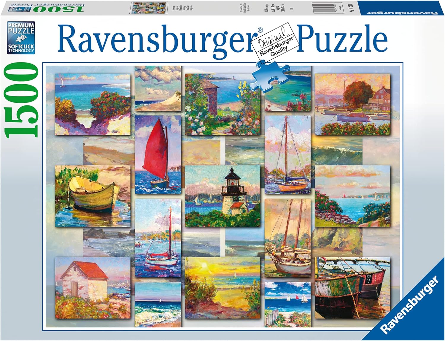 Ravensburger Rompecabezas Adultos: Collage de paisajes 1500 piezas