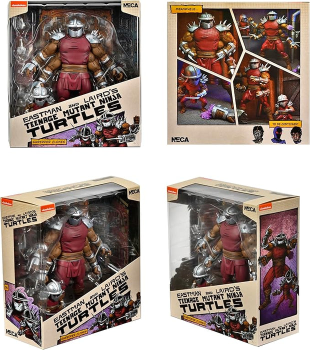 NECA Figura de Accion: TMNT Tortugas Ninja Mirage Comics - Deluxe Shredder Clone & Mini 7 Pulgadas