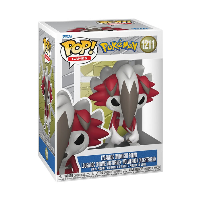Funko Pop Games: Pokemon - Lycanroc Forma Nocturna