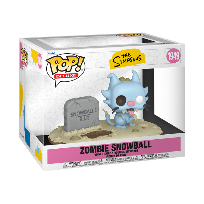 Funko Pop Deluxe: Simpsons Simpsons casita del Horror- Bola de nieve Zombie