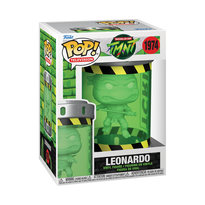 Funko Pop TV: TMNT Tortugas Ninja - Leonardo frasco de mutageno Glow
