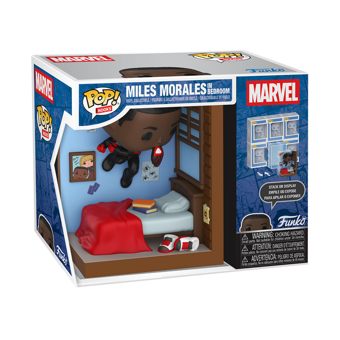 Funko Pop Nooks: Marvel Spiderman - Miles en su cuarto