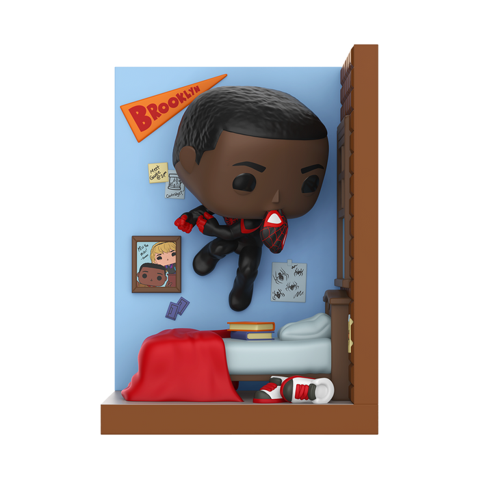 Funko Pop Nooks: Marvel Spiderman - Miles en su cuarto