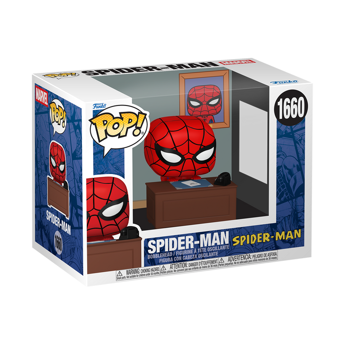Funko Pop Premium: Marvel Meme - Spiderman con escritorio