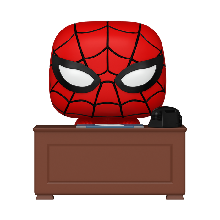 Funko Pop Premium: Marvel Meme - Spiderman con escritorio