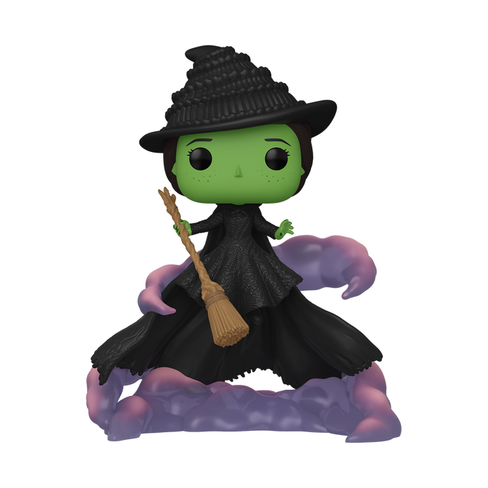 Funko Pop Deluxe: Wicked - Elphaba volando con escoba