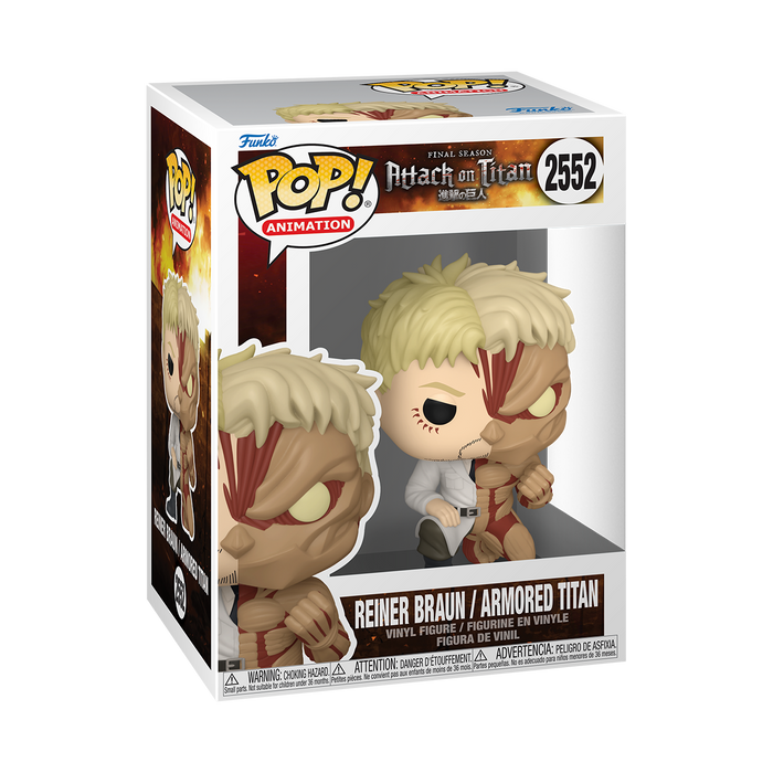 Funko Pop Animation: Attack on Titan Split - Reiner Titan Acorazado