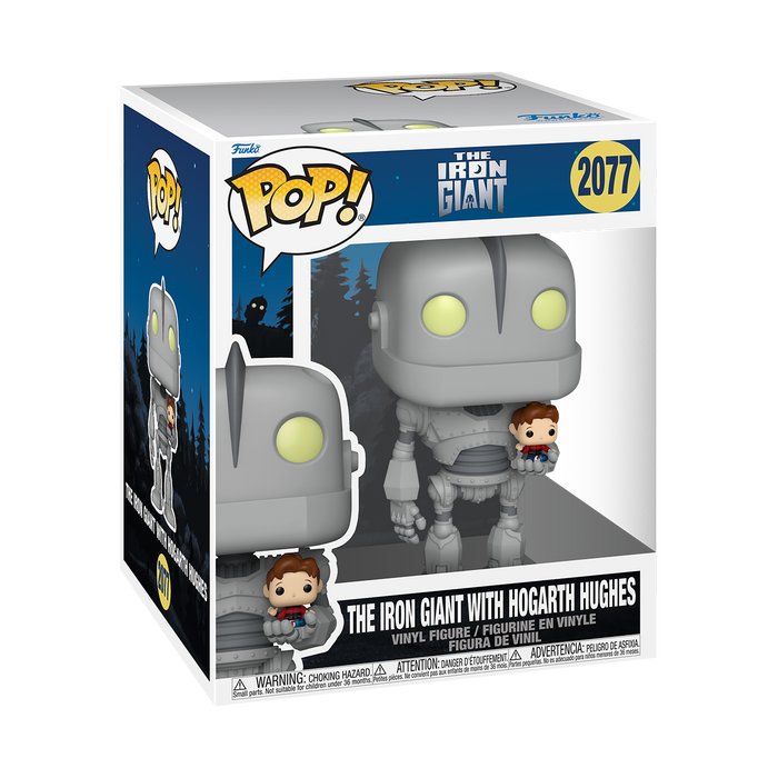 Funko Pop Super: Iron Giant - El Gigante de Hierro con Hogarth 6 Pulgadas