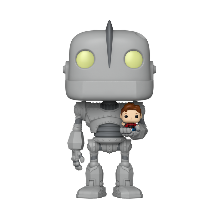 Funko Pop Super: Iron Giant - El Gigante de Hierro con Hogarth 6 Pulgadas
