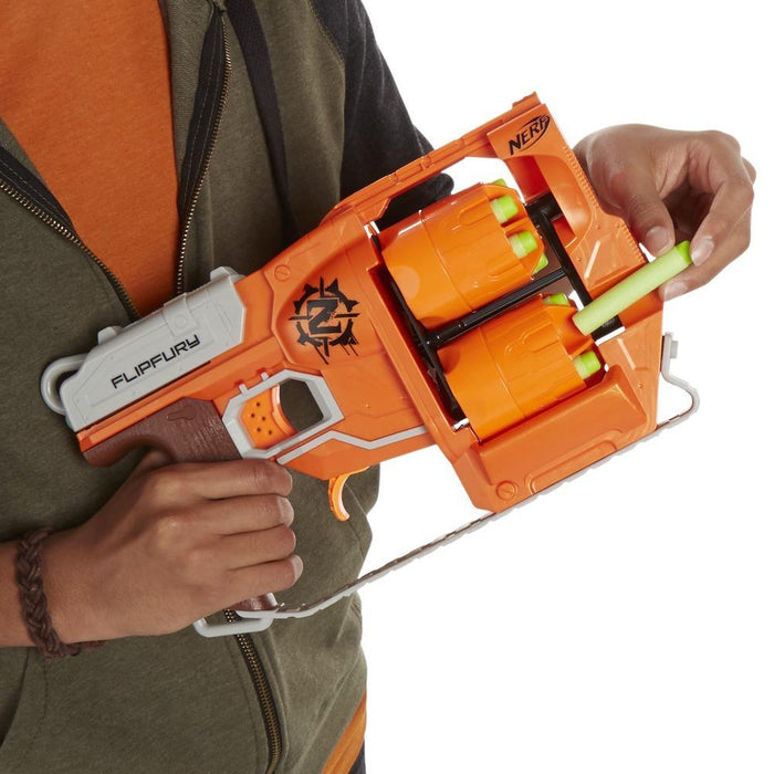 Nerf Zombie Strike: Flipfury Lanzador de Dardos