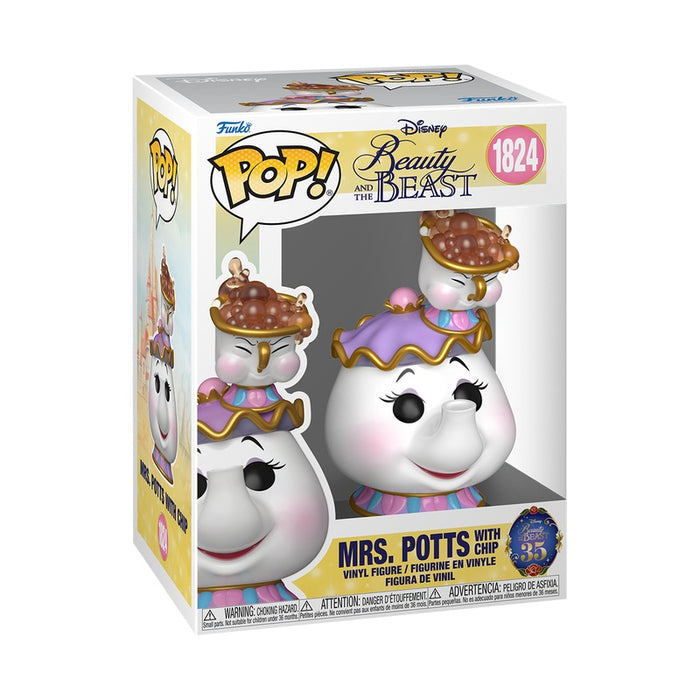 Funko Pop Disney: La Bella y La Bestia - Señora Potts con Chip