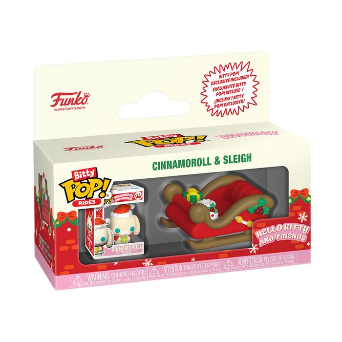 Funko Bitty Pop Ride: Hello Kitty Navidad - Cinnamoroll con trineo