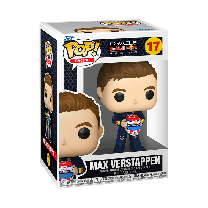 Funko Pop Racing: Red Bull - Verstappen con casco blanco