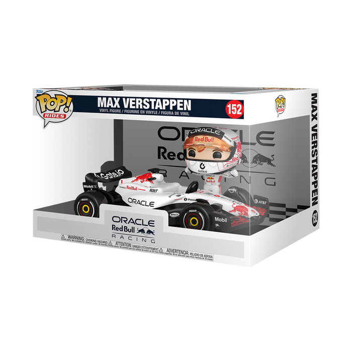 Funko Pop Rides Super Deluxe: Red Bull - Verstappen atuendo blanco