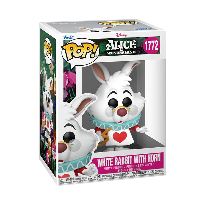 Funko Pop Disney: Alicia en el Pais de las Maravillas - Conejo Blanco con corneta