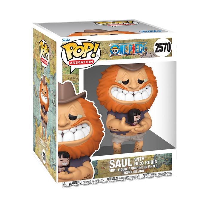 Funko Pop Super: One Piece - Saul con Nico Robin 6 Pulgadas