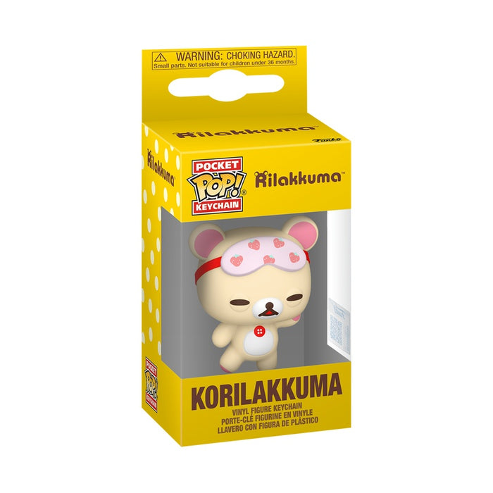 Funko Pop Keychain: Rilakkuma - Korilakkuma Sleepy Exclusivo