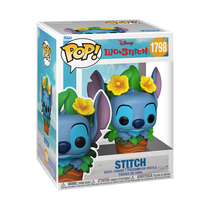 Funko Pop Premium: Lilo y Stitch - Stitch con plantas