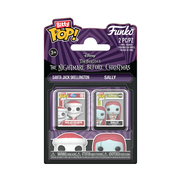 Funko Bitty Pop: Mundo de Jack - Santa Jack y Sally 2 Pack