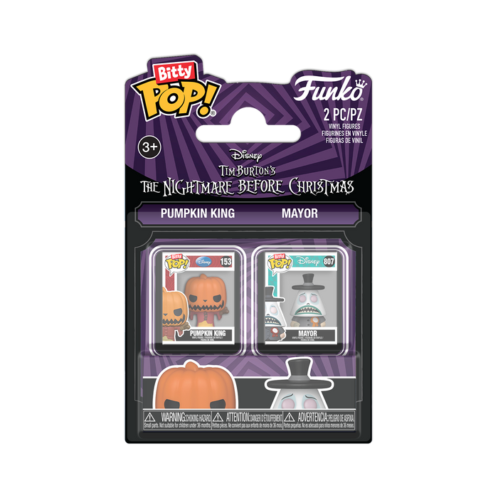 Funko Bitty Pop: Mundo de Jack - Pumpkin Jack y Mayor 2 Pack