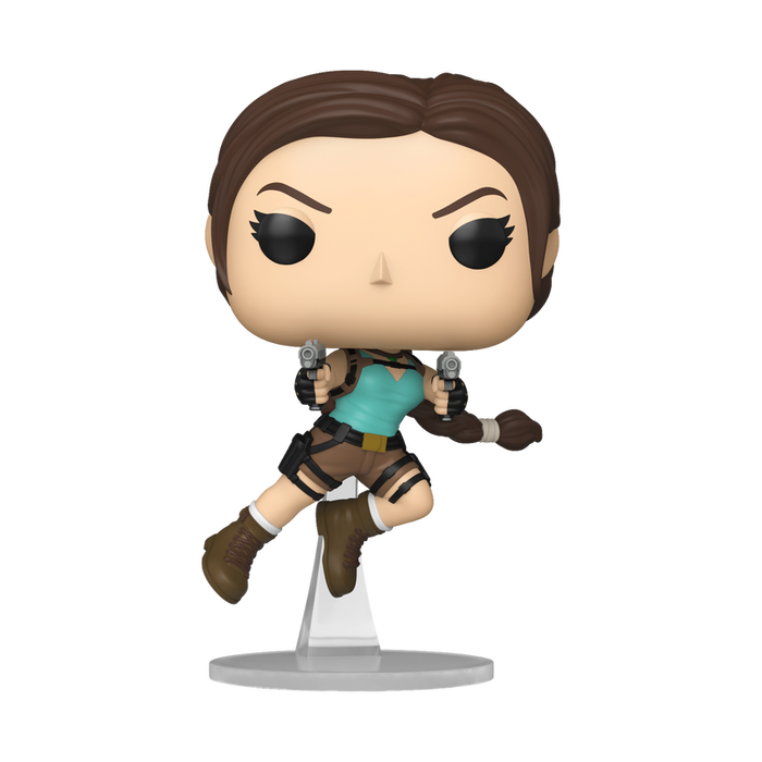 Funko Pop Games: Tomb Raider - Lara saltando con pistolas