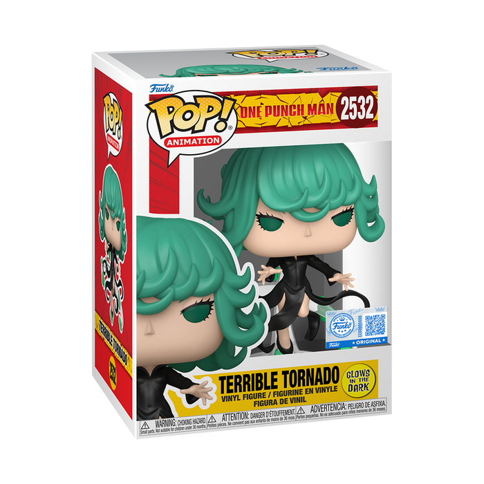 Funko Pop Animation: One Punch Man - Terrible Tornado Glow Exclusivo
