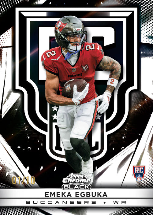 Topps: NFL 2025 Chrome Black Football - Hobby Box
