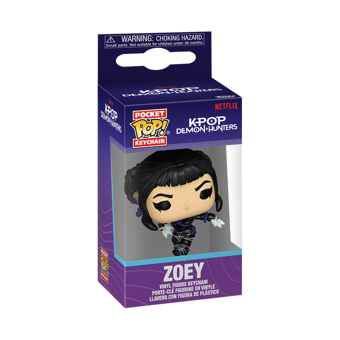 Funko Pop Keychains: K-Pop Demon Hunters - Zoey traje de batalla