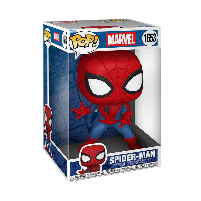 Funko Pop Jumbo Marvel: Marvel - Spider Man 10 Pulgadas