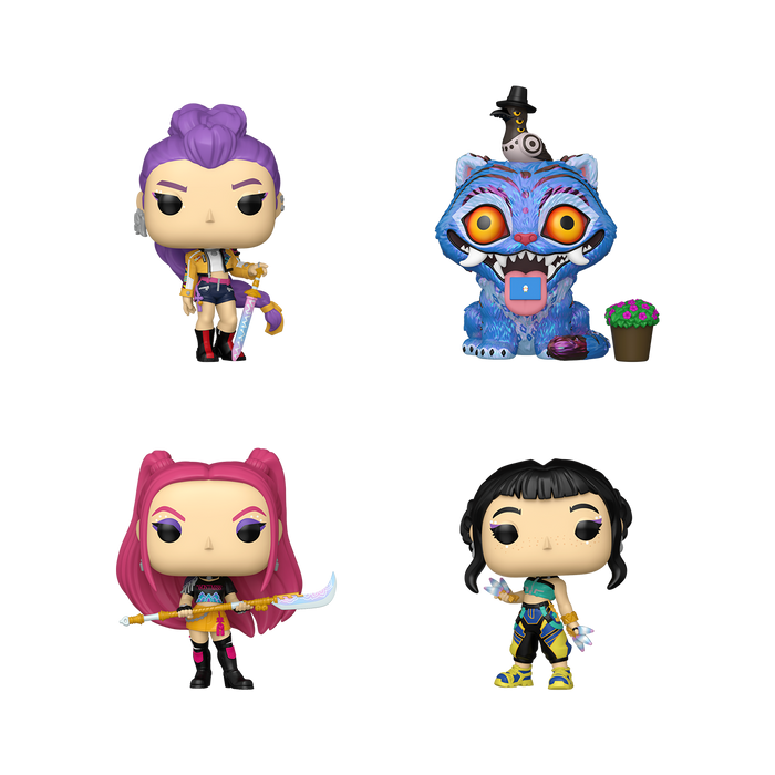 Funko Pop Animation: K Pop Demon Hunters - Personajes 4 Pack