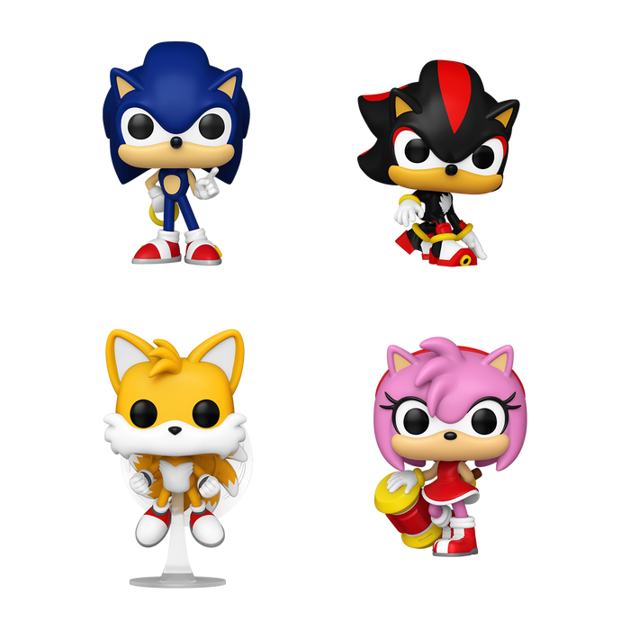 Funko Pop Games: Sonic the Hedgehog - Personajes 4 Pack