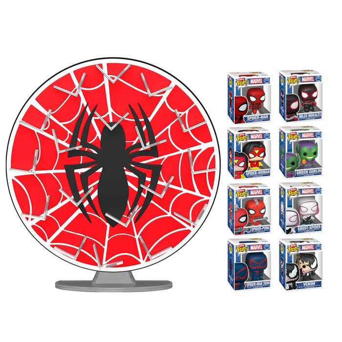 Funko Bitty Displays: Spider Man - Bundle Logo Aracnicdo con personajes