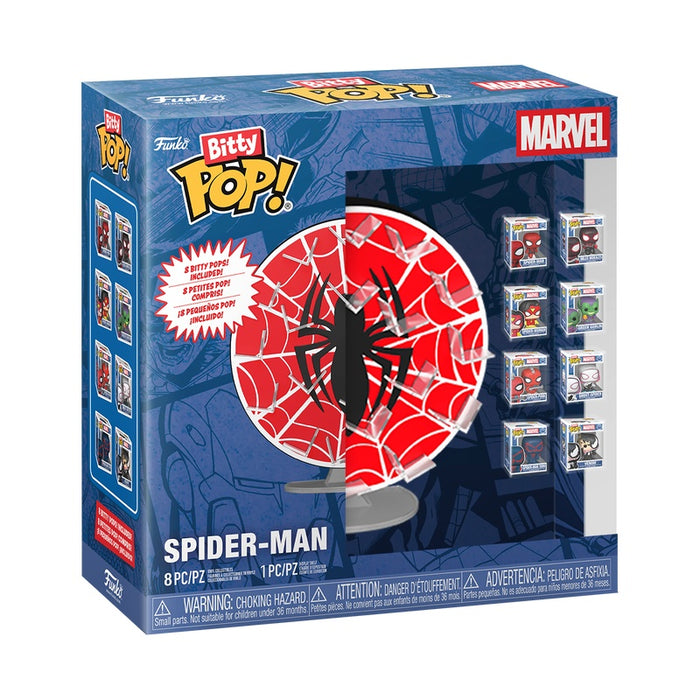 Funko Bitty Displays: Spider Man - Bundle Logo Aracnicdo con personajes