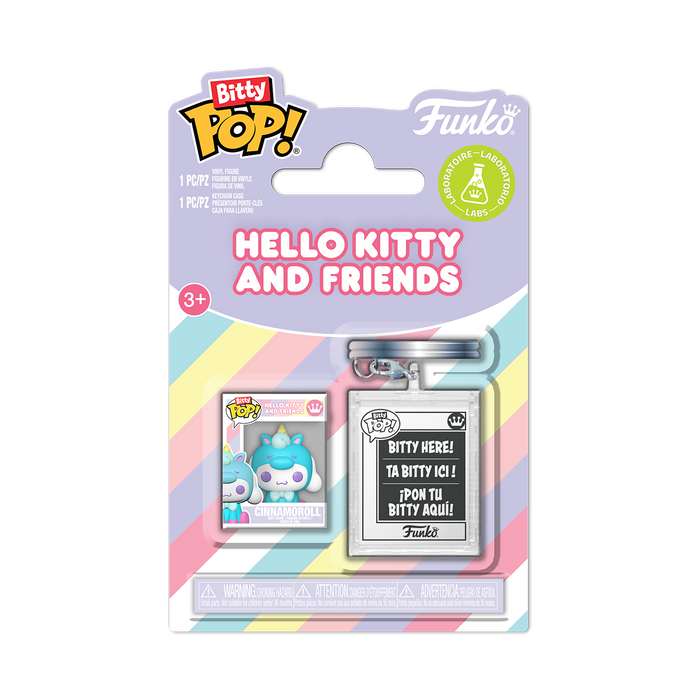 Funko Bitty pop & Accessory: Sanrio - Cinnamoroll con llavero