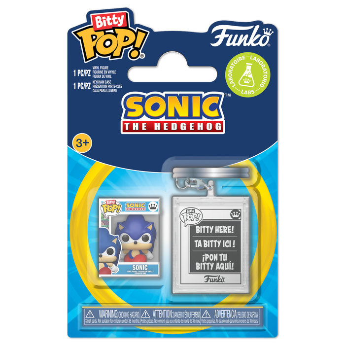 Funko Bitty pop & Accessory: Sonic - Sonic con llavero