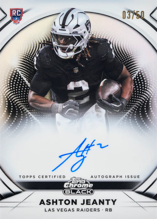 Topps: NFL 2025 Chrome Black Football - Hobby Box