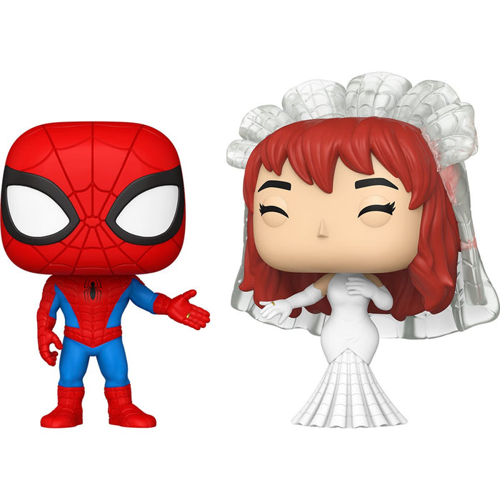 Funko Pop Marvel: Superhero Couples - Spider-Man y Mary Jane 2 Pack