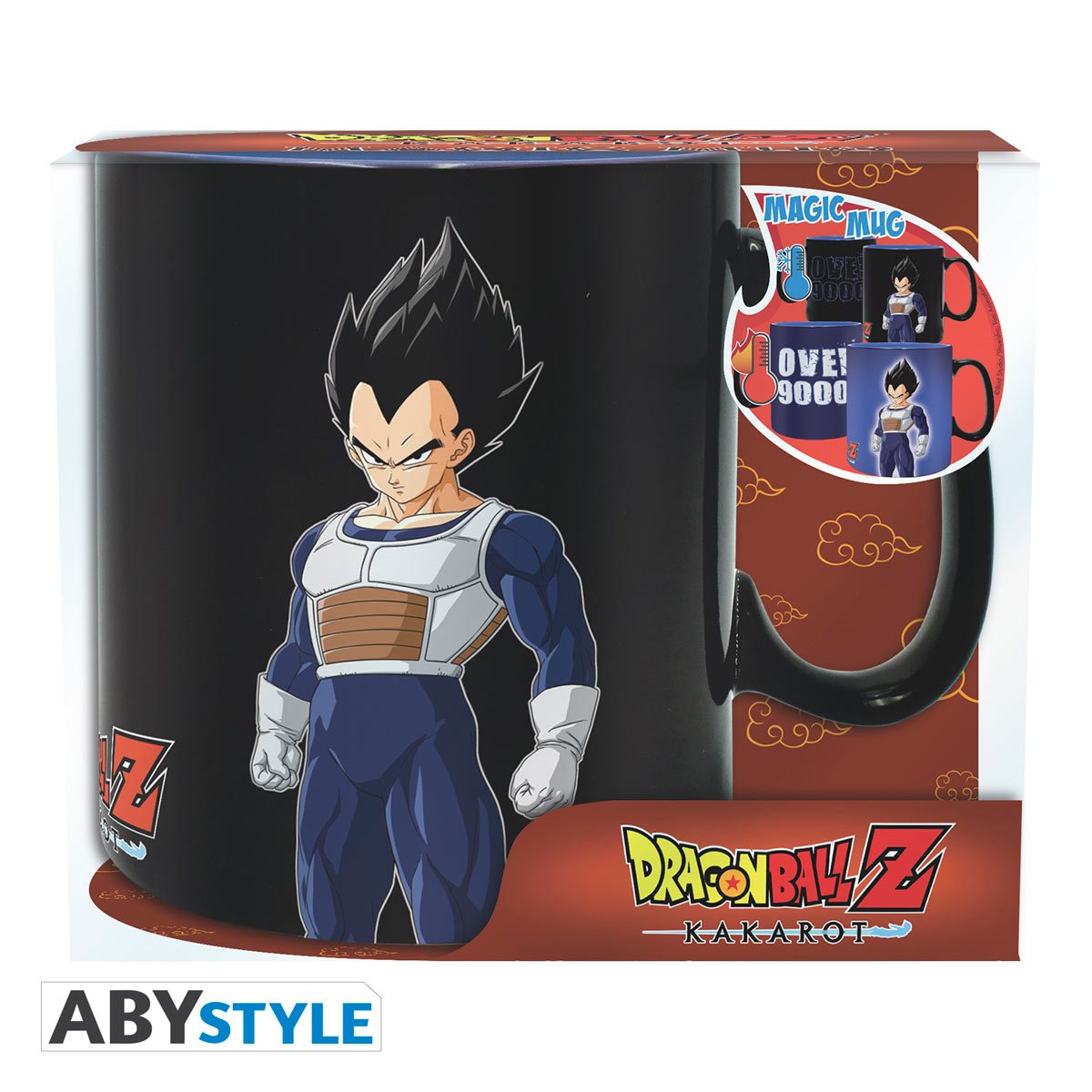 ABYStyle Taza Termocromatica: Dragon Ball Z Kakarot - Vegeta 320 ml