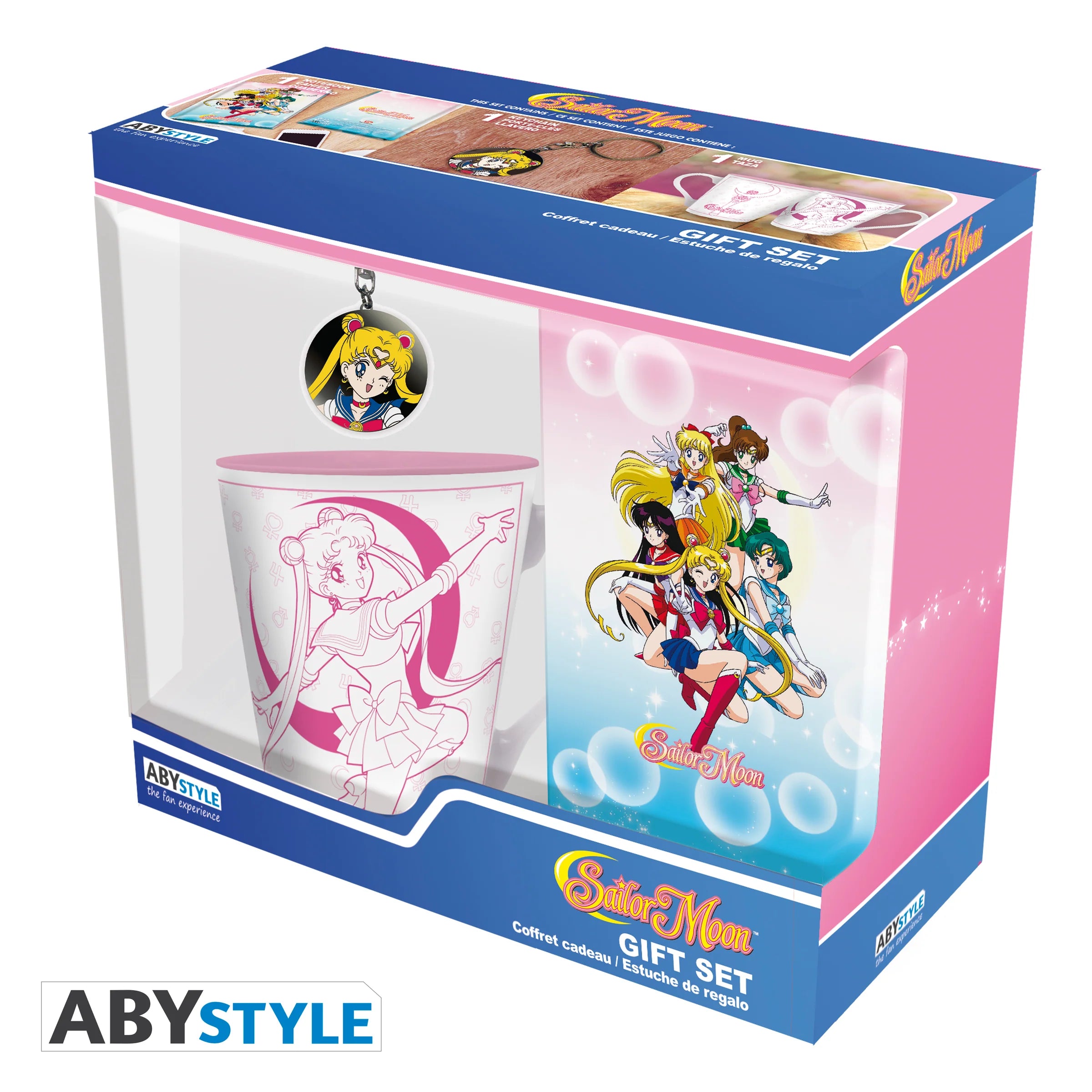 ABYStyle Set De Regalo: Sailor Moon - Moon Princess Libreta, Taza y Llavero 3 Pack