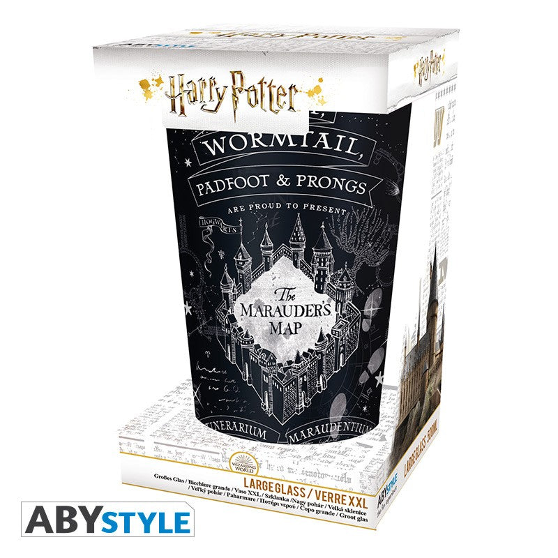 ABYStyle Vaso De Vidrio: Harry Potter - Mapa Del Merodeador 400 ml
