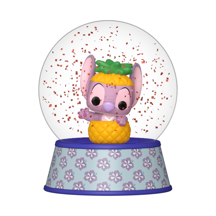 Funko Mini Glitter Globe: Disney Lilo Y Stitch - Angel en Piña