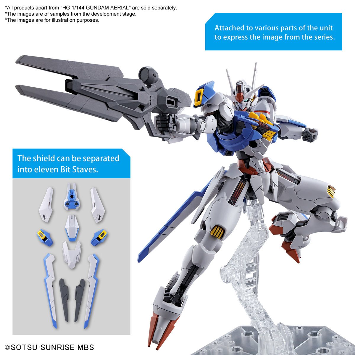 Bandai Hobby Gunpla Model Kit: Gundam The Witch from Mercury - Aerial High Grade Escala 1/144