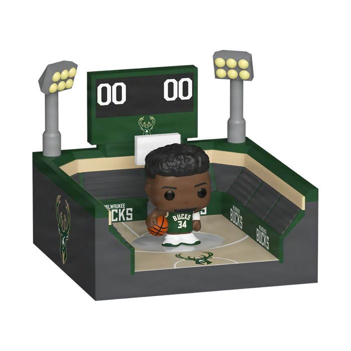 Funko Bitty Pop Town: Arena - Bucks con Giannis Antetokounmpo