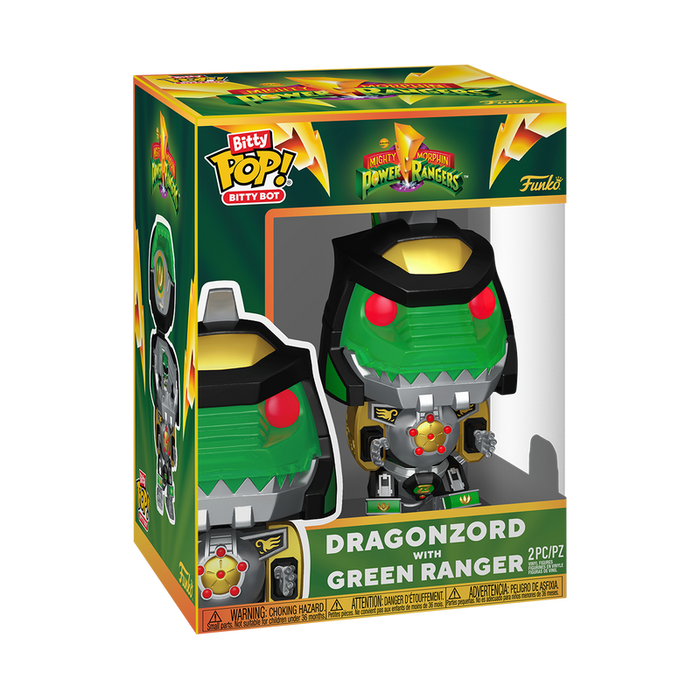 Funko Bitty Bots: Power Rangers - Dragon Zord con Ranger Verde