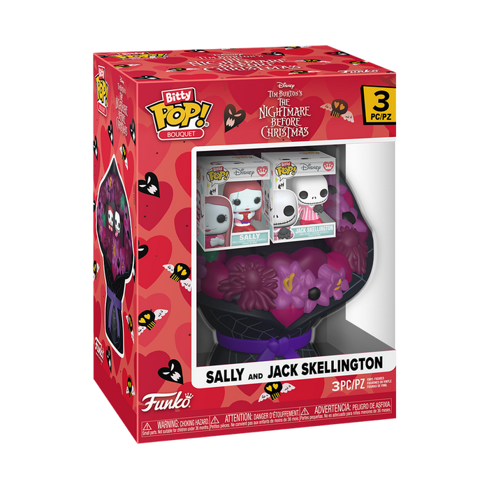 Funko Bitty Pop Bouquet: Disney Mundo De Jack San Valentin - Jack y Sally