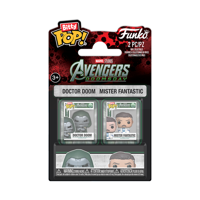Funko Bitty Pop: Marvel Avengers Doomsday - Doctor Doom y Mister Fantastico 2 Pack