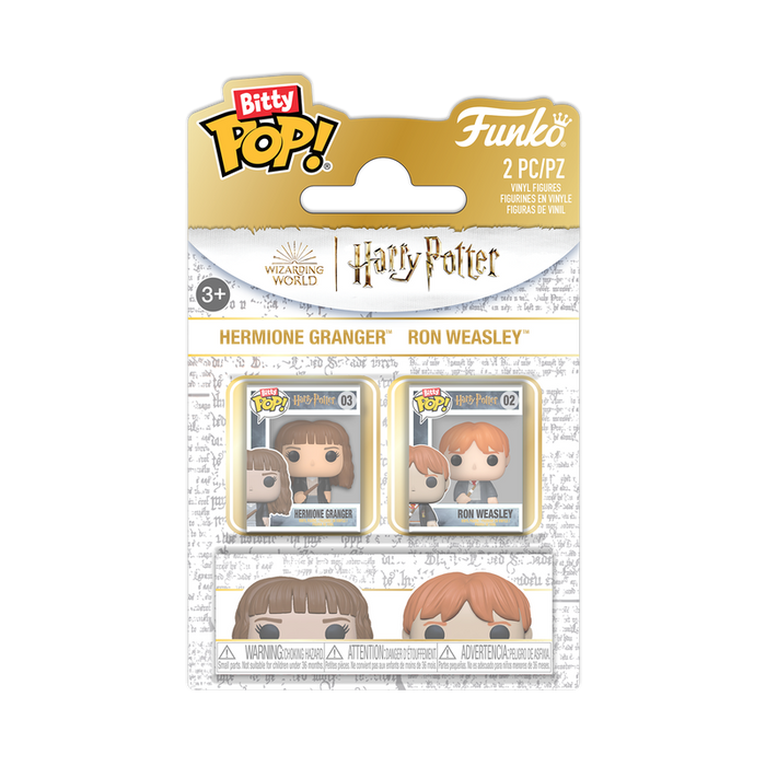 Funko Bitty Pop: Harry Potter - Ron y Hermione 2 Pack